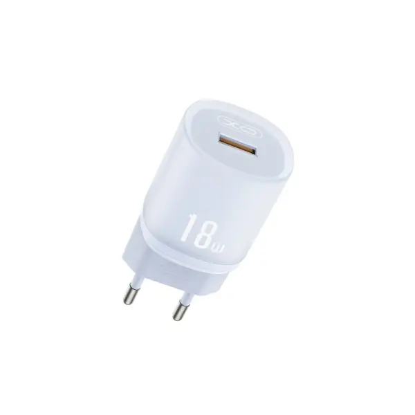 МЕРЕЖЕВИЙ ЗАРЯДНИЙ ПРИСТРІЙ XO L157 1USB QC3.0 18W CHARGER СИНІЙ
