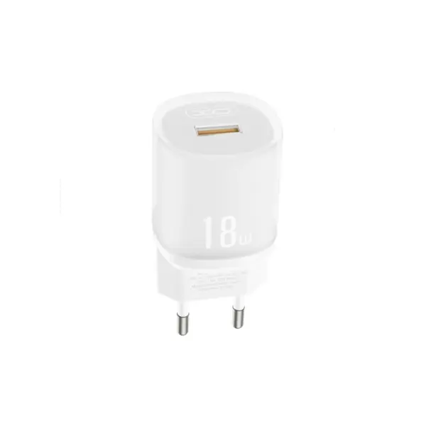МЕРЕЖЕВИЙ ЗАРЯДНИЙ ПРИСТРІЙ XO L157 1USB QC3.0 18W CHARGER, БІЛИЙ