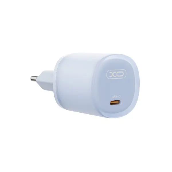 МЕРЕЖЕВИЙ ЗАРЯДНИЙ ПРИСТРІЙ XO L143 (EU) PD20W SINGLE TYPE-C CHARGER СИНІЙ