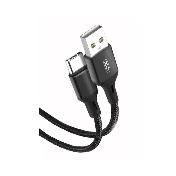 КАБЕЛЬ XO NB143 BRAIDED DATA CABLE TYPE-C 2M, ЧОРНИЙ