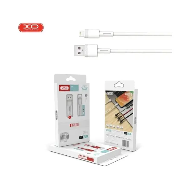 MR4_60214 Кабель xo nb-q166 fast charging usb cable для lightning 5a, 1m, білий 