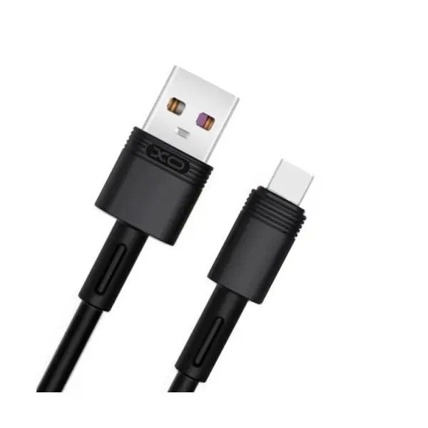 КАБЕЛЬ XO NB-Q166 FAST CHARGING USB CABLE ДЛЯ TYPE-C 5A, 1M, ЧОРНИЙ