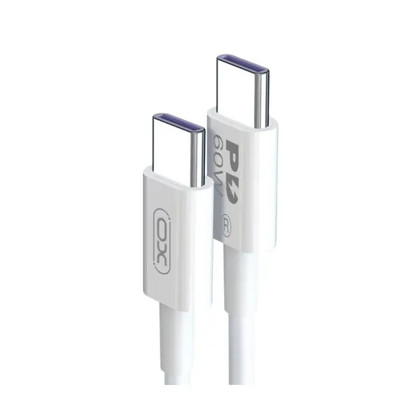MR4_60219 Кабель xo nb-q190b 60w charger cable type-c to type-c 2m, білий 