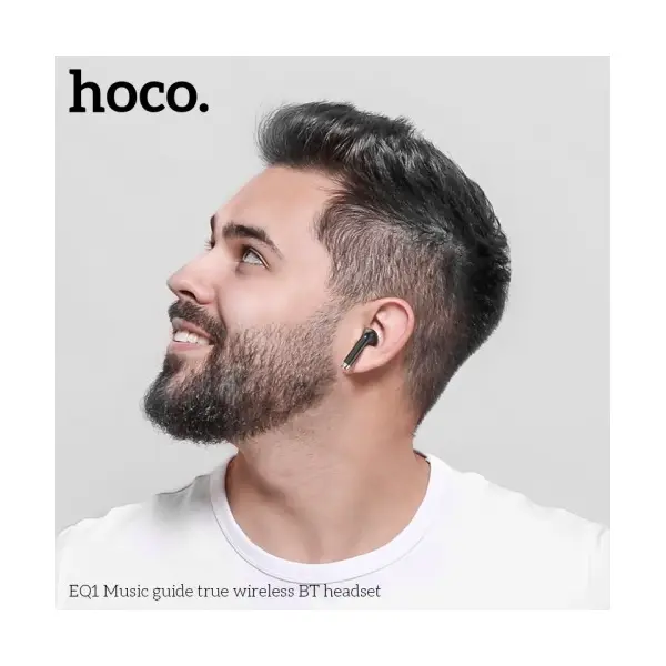 MR4_60512 Навушники бездротові hoco eq1 music guide true ws bt5.3, 7hours, чорний 