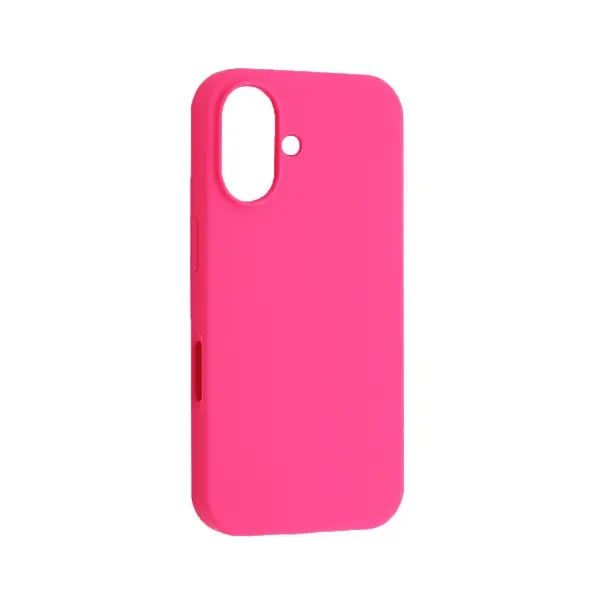 ЧОХОЛ SILICONE CASE FULL COPY ДЛЯ IPHONE 16 PLUS (47) HOT РОЖЕВИЙ