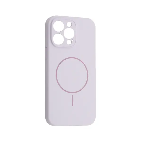 ЧОХОЛ SILICONE CASE FULL CAMERA FINE RING MAGSAFE ДЛЯ IPHONE 14 PRO MAX PURPULE LILAC