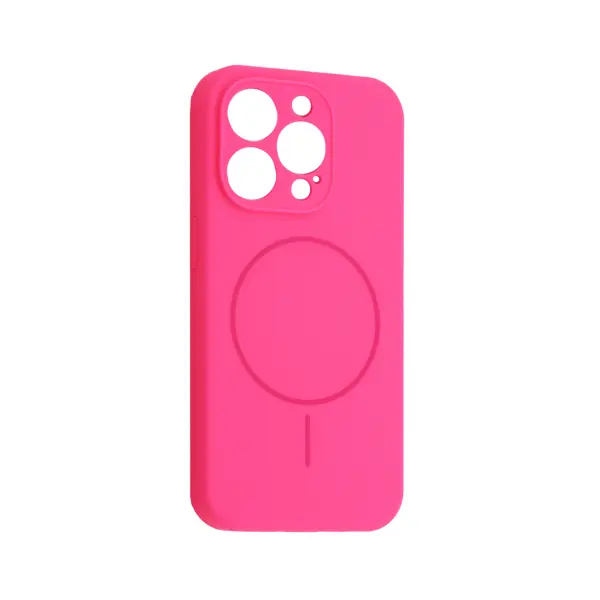 ЧОХОЛ SILICONE CASE FULL CAMERA FINE RING MAGSAFE ДЛЯ IPHONE 15 PRO FIREFLY