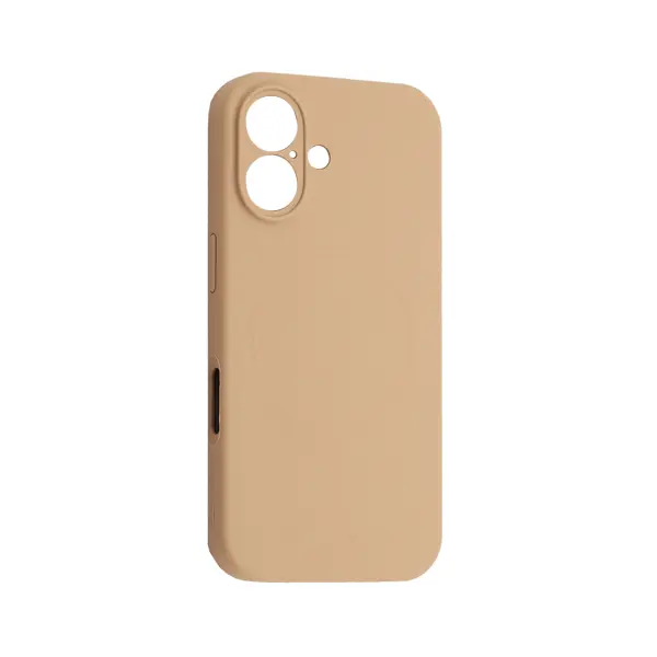 MR4_61897 Чохол silicone case full camera fine ring magsafe для iphone 16 desert золотистий PRC