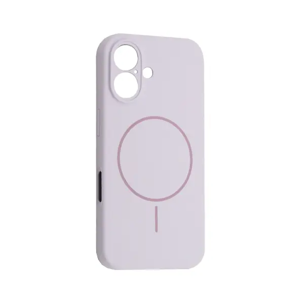 MR4_61898 Чохол silicone case full camera fine ring magsafe для iphone 16 purpule lilac 