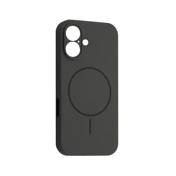 MR4_61905 Чохол silicone case full camera fine ring magsafe для iphone 16 charcoal, сірий, чорний 