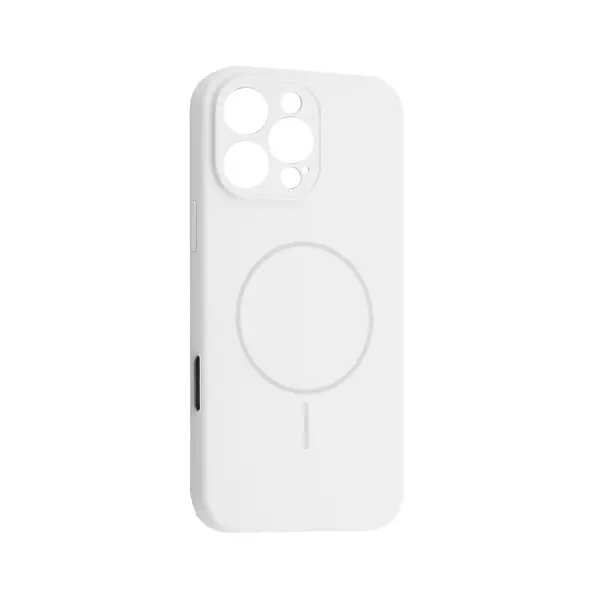 MR4_61920 Чохол silicone case full camera fine ring magsafe для iphone 16 pro, білий 