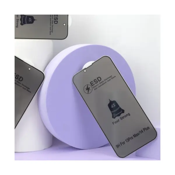 ЗАХИСНЕ СКЛО ESD PRIVACY GLASS ДЛЯ IPHONE 16 PRO, IPHONE 17, ЧОРНИЙ (ТЕХ. ПАК)
