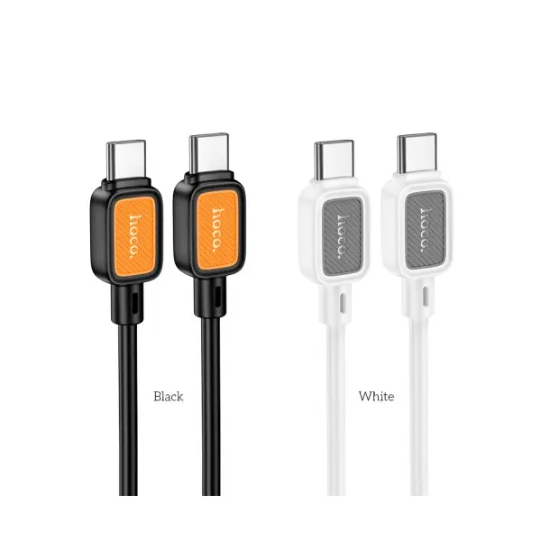 MR4_62089 Кабель pd hoco x108 benefit 60w silicone charging data cable c to c 1m, чорний 