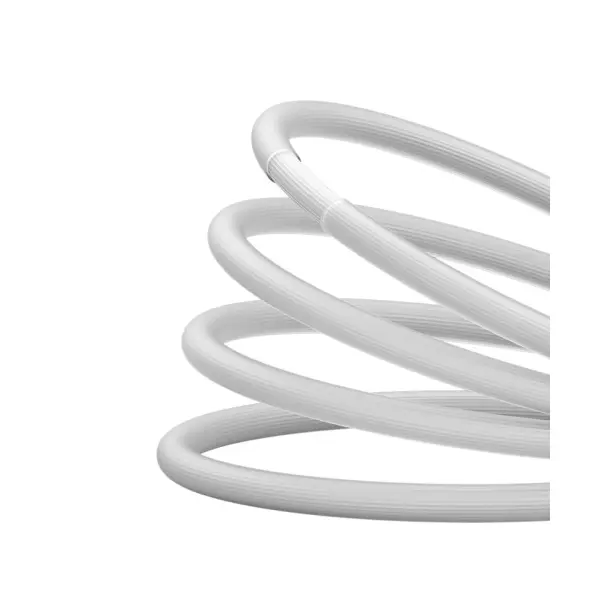 КАБЕЛЬ BASEUS COOLPLAY SERIES FAST CHARGING CABLE USB-A TO LIGHTNING 2.4A 2M, БІЛИЙ CAKW000502
