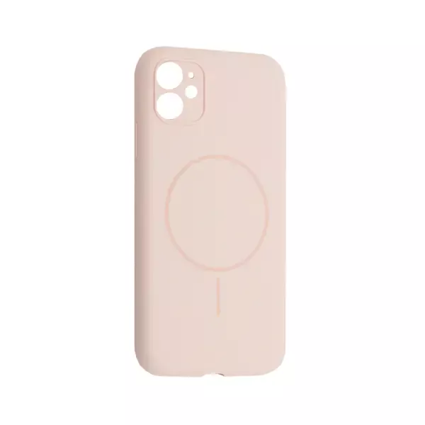 MR4_61770 Чохол silicone case full camera fine ring magsafe для iphone 11 рожевий 