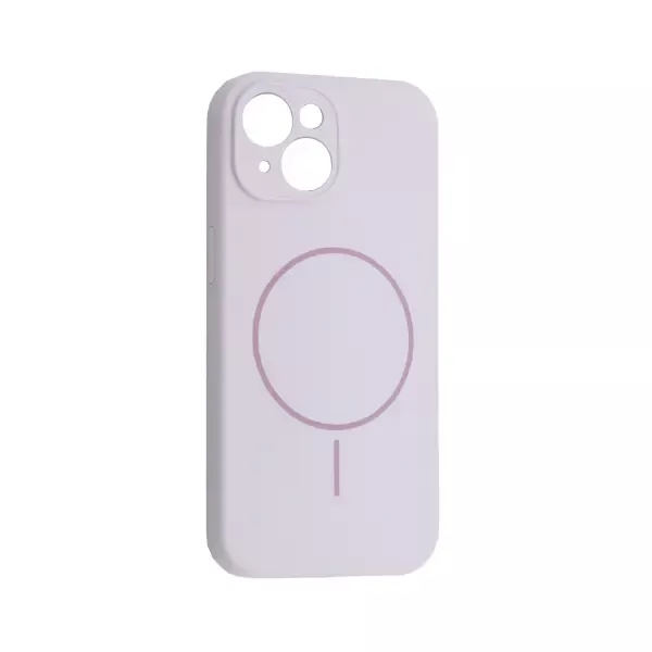 MR4_61857 Чохол silicone case full camera fine ring magsafe для iphone 15 purpule lilac 
