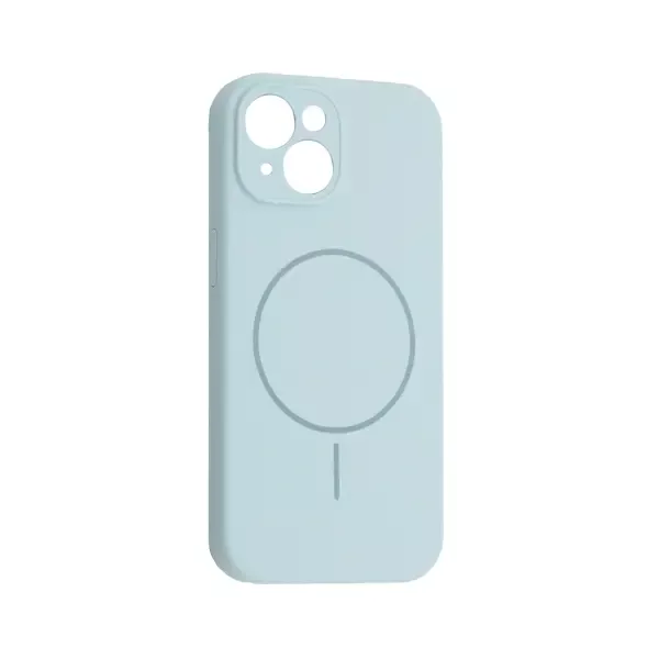 MR4_61859 Чохол silicone case full camera fine ring magsafe для iphone 15 new sky синій 