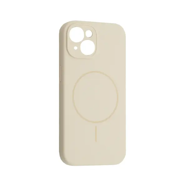 MR4_61852 Чохол silicone case full camera fine ring magsafe для iphone 15 antique, білий 
