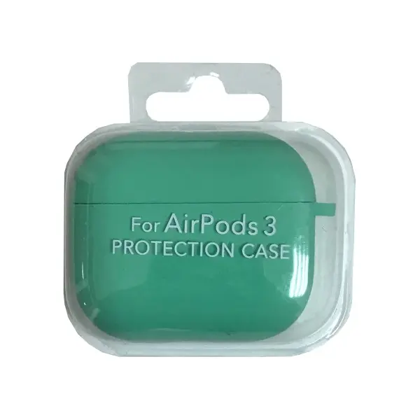 ЧОХОЛ ДЛЯ AIRPODS 3 SILICONE CASE, MICROFIBER MINT