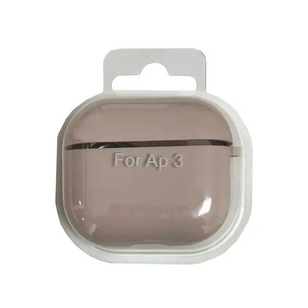 ЧОХОЛ ДЛЯ AIRPODS 3 SILICONE CASE, MICROFIBER РОЖЕВИЙ SAND