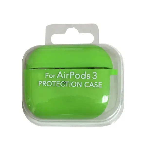 ЧОХОЛ ДЛЯ AIRPODS 3 SILICONE CASE, MICROFIBER PARTY ЗЕЛЕНИЙ