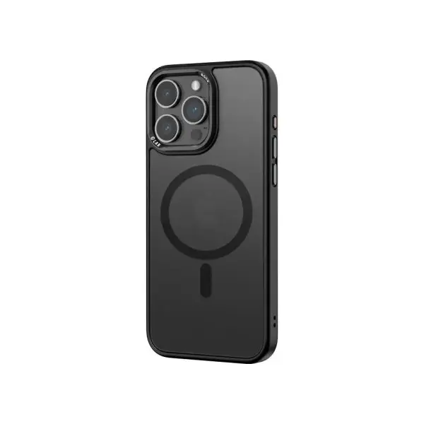 ЧОХОЛ ROCK METAL-LENS SHIELD WITH MAGNETIC ДЛЯ IPHONE 15 TITANIUM, ЧОРНИЙ