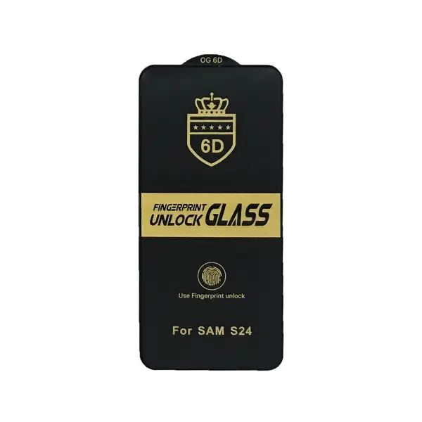 ЗАХИСНЕ СКЛО 6D ANTI-STATIC ДЛЯ SAMSUNG S24, ЧОРНИЙ (ТЕХ. ПАК)