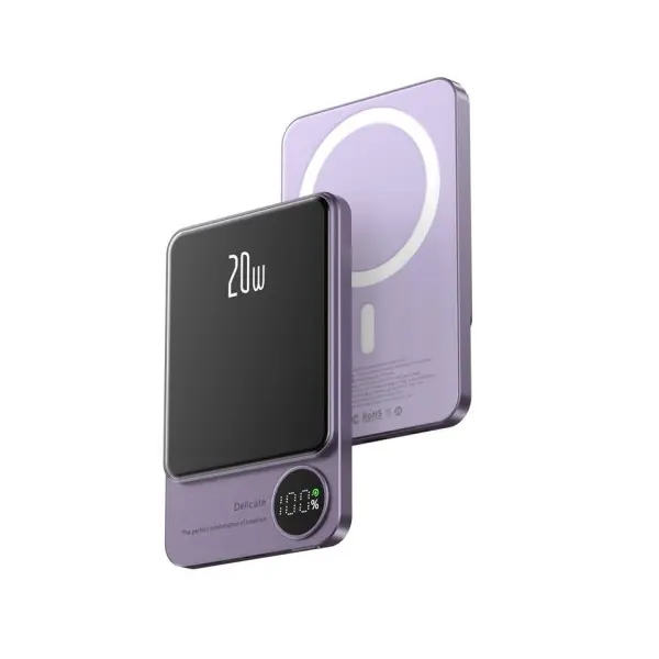 MR4_100183 Зовнішній акумулятор power bank q9 magsafe 20w 10 000mah пурпуровий 