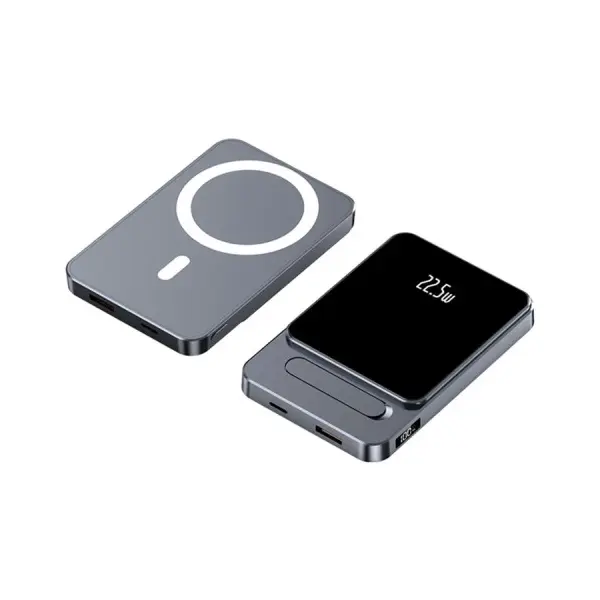 ЗОВНІШНІЙ АКУМУЛЯТОР POWER BANK A77 MAGSAFE 22,5W 5000MAH, СІРИЙ