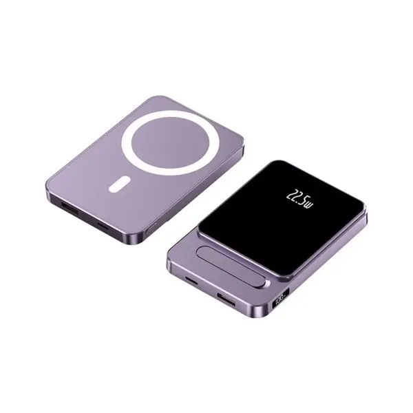 MR4_100187 Зовнішній акумулятор power bank a77 magsafe 22,5w 5000mah пурпуровий 