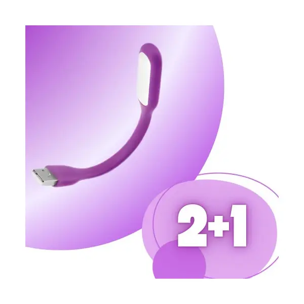 ЛАМПА LED USB FLEXIBLE ФІОЛЕТОВИЙ