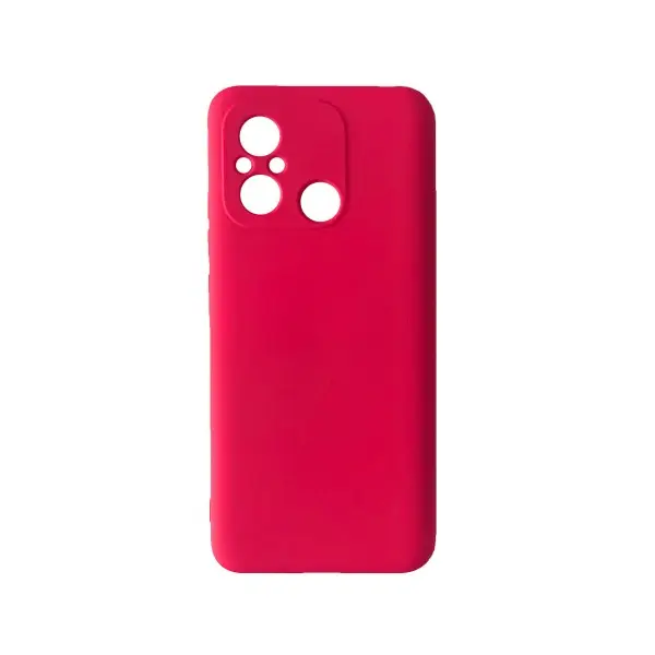 ЧОХОЛ SILICONE CASE CAMERA (NO LOGO) ДЛЯ REDMI 12C РОЖЕВИЙ