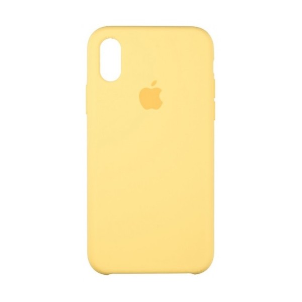 MR1_91675 Чохол silicone case для iphone xs max жовтий SILICONE CASE