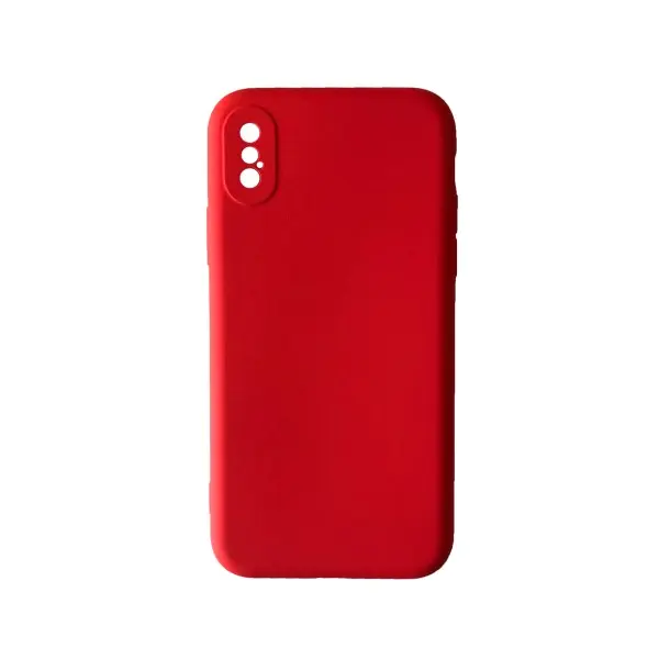 MR4_100491 Чохол silicone case camera (no logo) для iphone x, xs червоний 