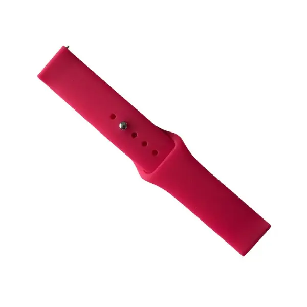 MR4_100650 Ремінець silicone 22mm, raspberry 