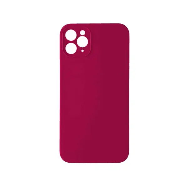 MR4_100814 Чохол silicone case full camera square side copy для iphone 11 pro max rose червоний 
