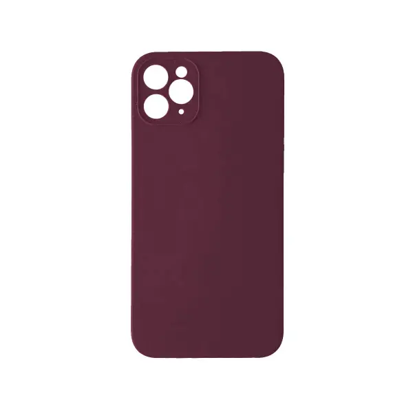 MR4_100828 Чохол silicone case full camera square side copy для iphone 11 pro max marsala 