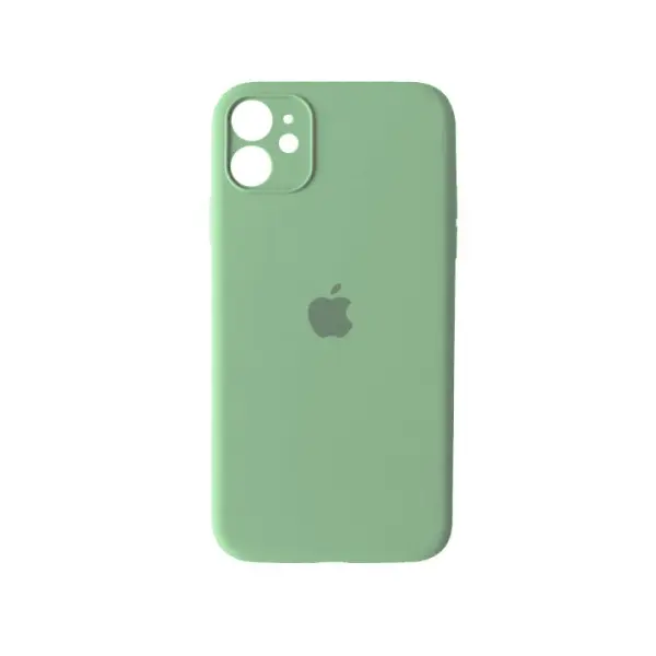 ЧОХОЛ SILICONE CASE FULL CAMERA COPY ДЛЯ IPHONE 12 (68) FRESH ЗЕЛЕНИЙ