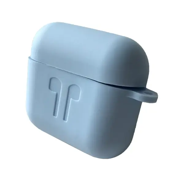 MR4_101311 Чохол для airpods 3 силіконовий 2mm logo 2in1 (+ карабин) (тех. пак) lilac 