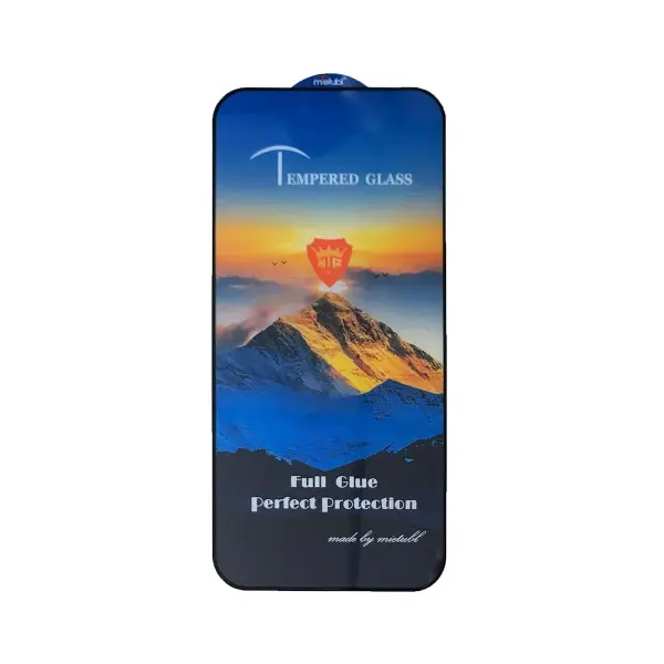 MR4_102718 Захисне скло full glue для iphone 14 pro max, чорний (тех. пак) 