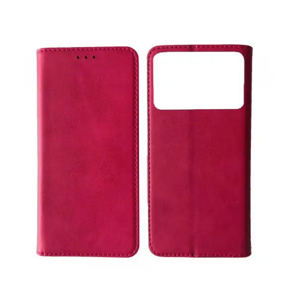 MR4_102545 Чохол-книжка black tpu magnet для xiaomi poco c40 рожевий 