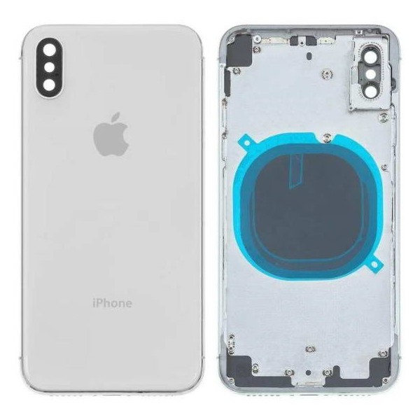 MR1_91858 Корпус телефона для iphone x (с кнопками и sim лотком) серый h/c PRC