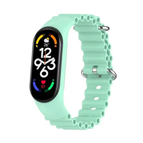 MR4_103784 Ремінець для xiaomi mi band 3, 4, 5, 6, 7 ocean band синій sea 