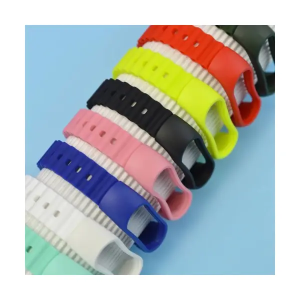 РЕМІНЕЦЬ ДЛЯ XIAOMI MI BAND 3, 4, 5, 6, 7 OCEAN BAND РОЖЕВИЙ