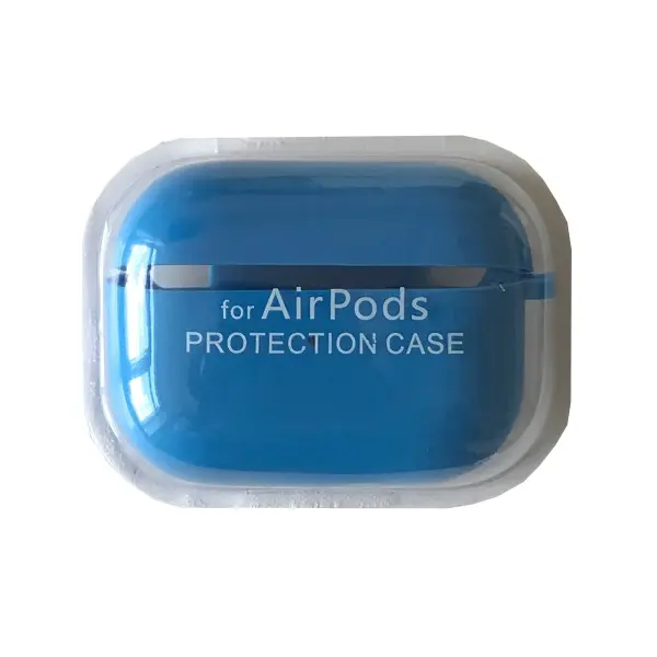 ЧОХОЛ ДЛЯ AIRPODS PRO SILICONE CASE, MICROFIBER СИНІЙ