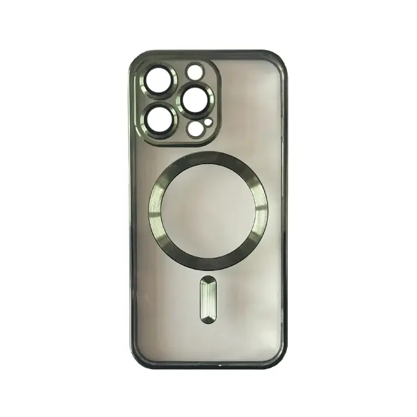MR4_104145 Чохол shining camera magsafe для iphone 12 pro max dark зелений 