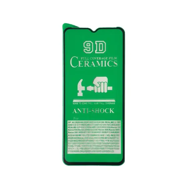 MR4_103378 Захисне скло ceramic для samsung a04, a04s, a04e, чорний (тех. пак) 