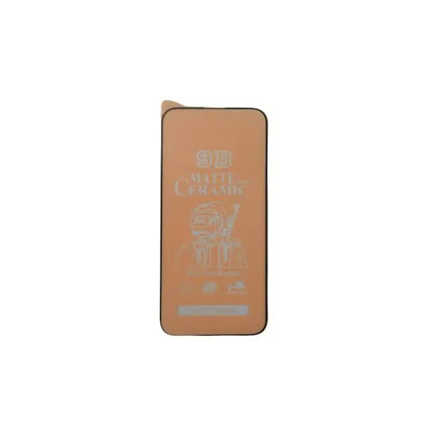 MR4_104240 Захисне скло ceramic matte для iphone 15 pro max, чорний (тех. пак) 