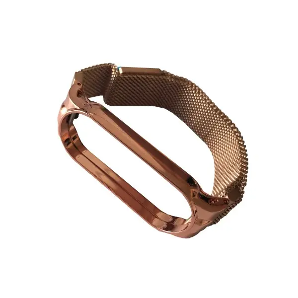 РЕМІНЕЦЬ ДЛЯ XIAOMI MI BAND 3, 4, 5, 6 MILANESE LOOP BEIGE GOLD