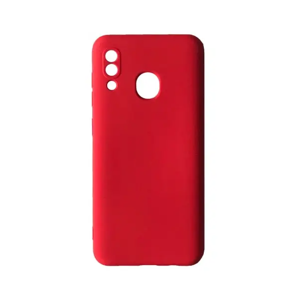 MR4_104456 Чохол silicone case camera (no logo) для samsung a20, a30 (a205f, a305f) червоний 